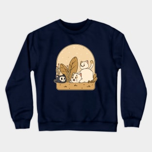 The Garden Spooky Cat | Yellow Crewneck Sweatshirt